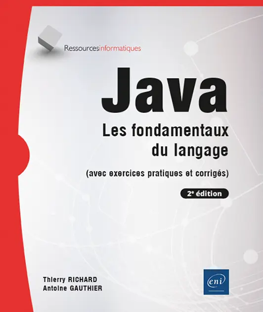 page de couverture Java les fondamentaux du langage