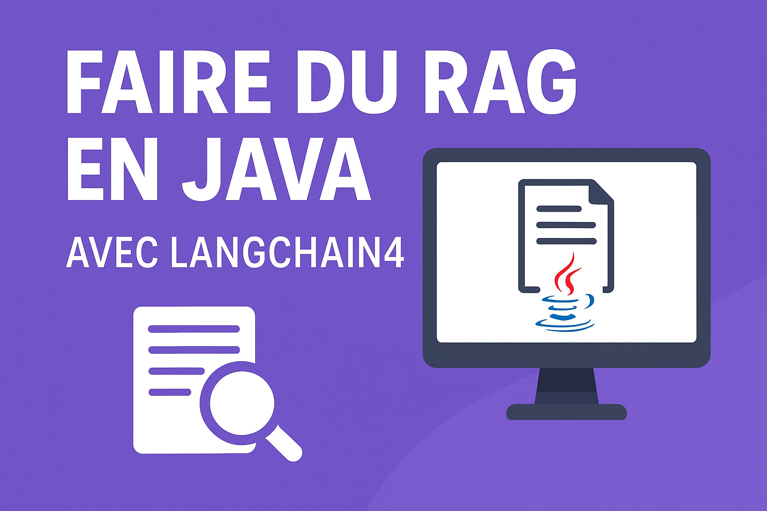 Illustration faire du RAG en Java avec LangChain4J